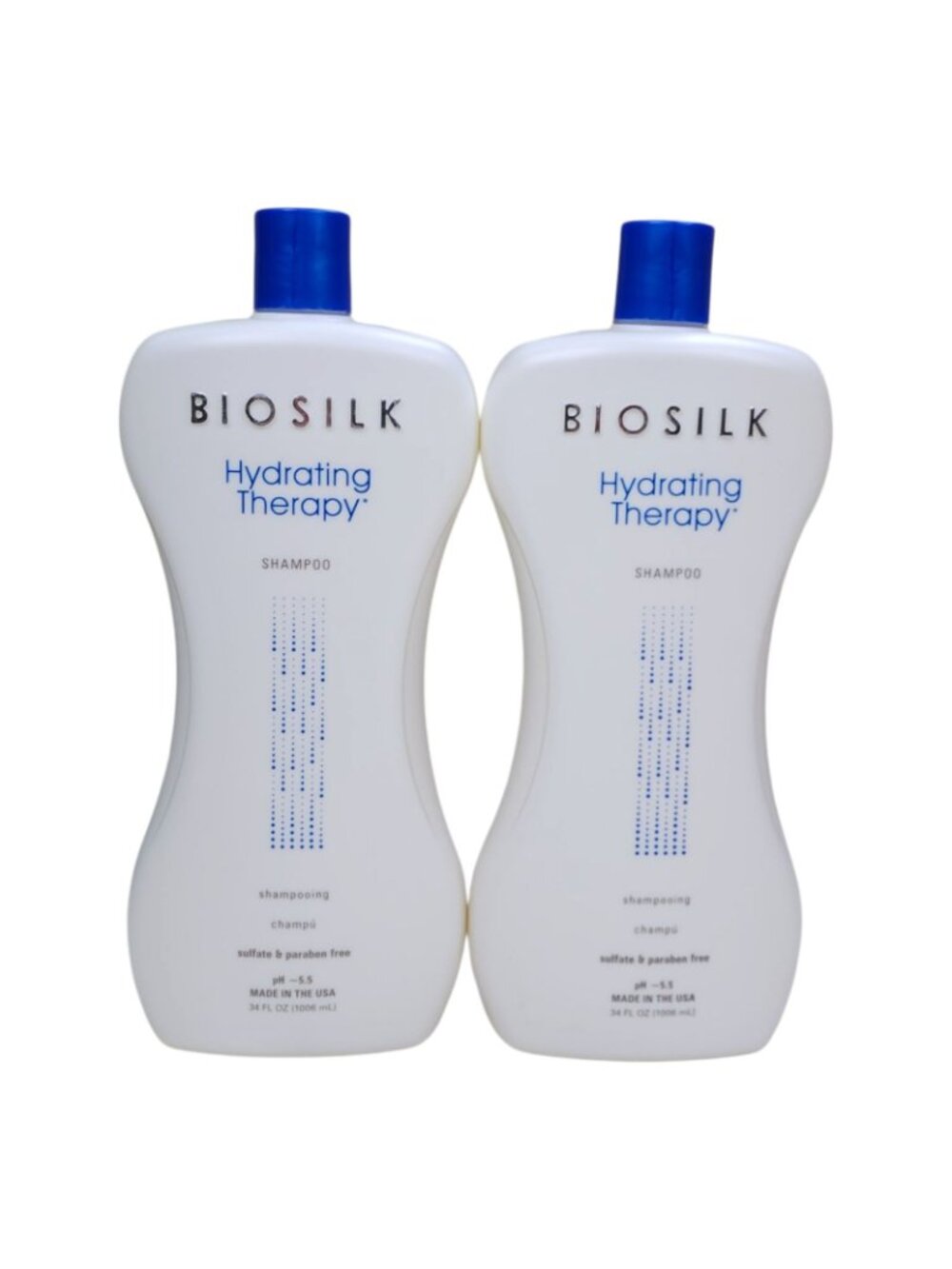 BioSilk 2 pk Hydrating Therapy Shampoo Duo Jumbo 34oz Sulfate Free Made In USA - Picture 7 of 7